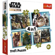 Trefl - PUZZLE  4IN1 STAR WARS - MANDALORIANUL