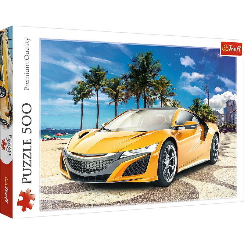 Trefl - puzzle masini aventura pe timpul verii , puzzle copii, piese 500