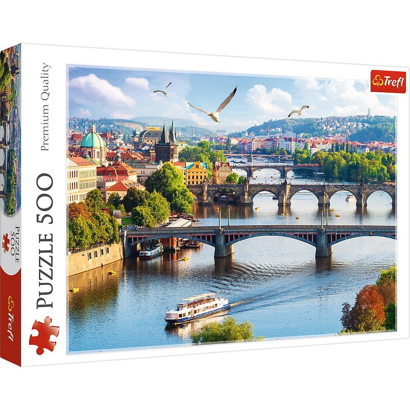 Trefl - Puzzle peisaje Orasul Praga , Puzzle Copii, piese 500