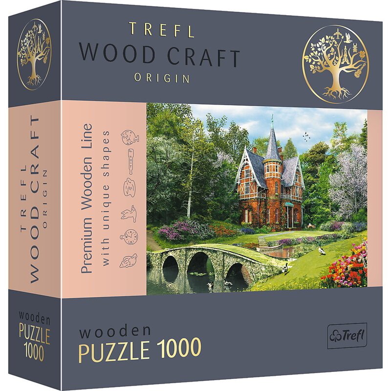 Trefl - puzzle trefl din lemn 1000 piese casa victoriana