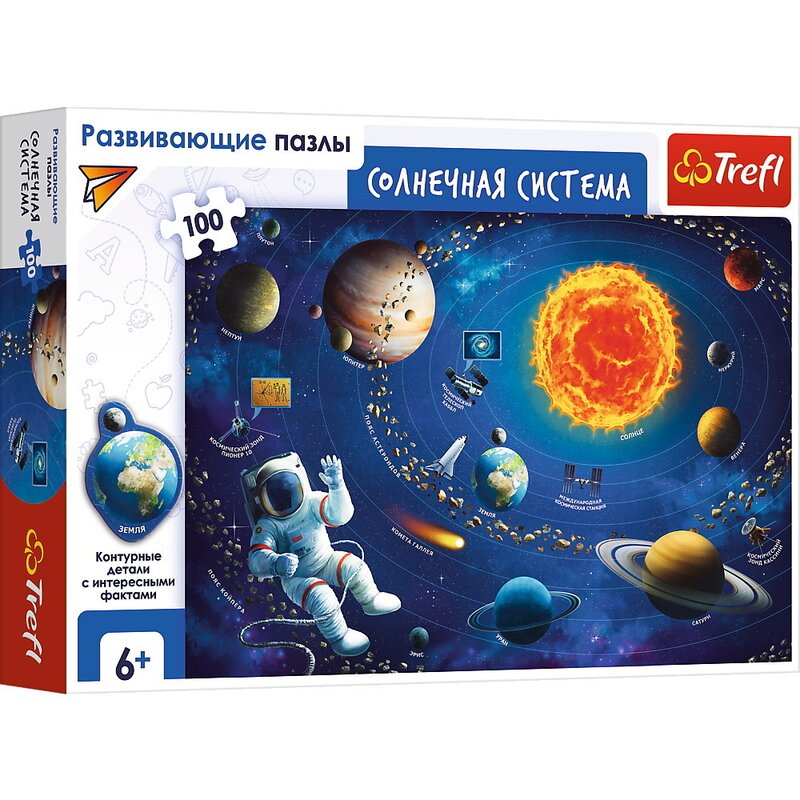 Trefl - puzzle trefl educational 100 sistemul solar