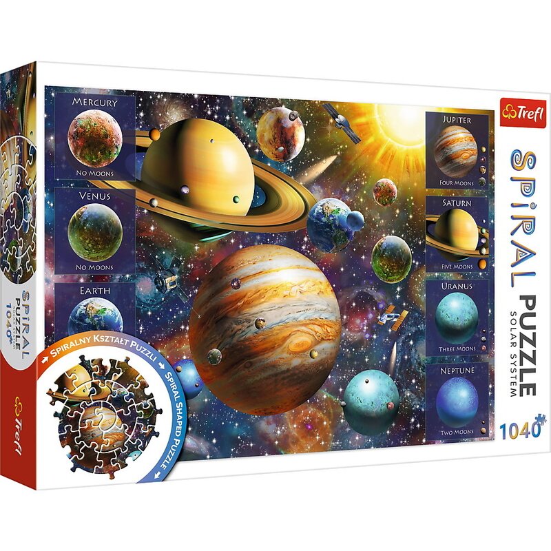 Trefl - puzzle trefl spiral 1040 piese sistemul solar