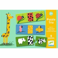 Djeco - Puzzle trio  animale dezbracate