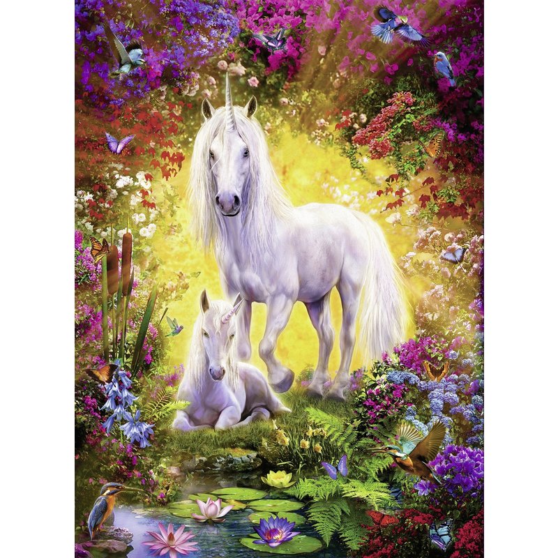 Ravensburger - puzzle unicorn si manz, 500 piese