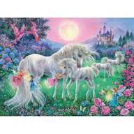 Ravensburger - Puzzle Unicorni La Lumina Lunii, 100 Piese Starline