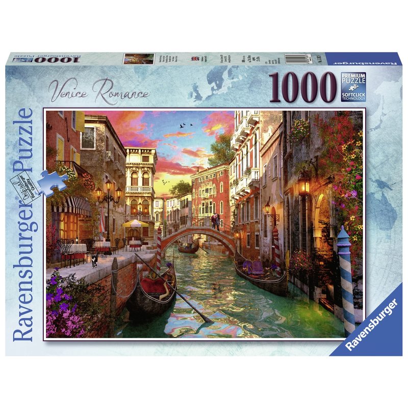 Ravensburger - Puzzle Venetia romantica, 1000 piese