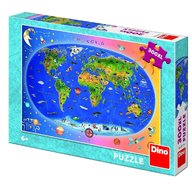 Dino - Toys - Puzzle XL Harta Lumii 300 piese