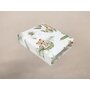 Cearceaf cu elastic, Qmini, Pentru patut 120X60 cm, Din bumbac certificat Oeko Tex Standard 100, Safari - 2