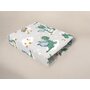 Cearceaf cu elastic, Qmini, Pentru patut 140X70 cm, Din bumbac certificat Oeko Tex Standard 100, Dragons Gray - 2
