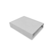 Qmini - Cearceaf cu elastic pentru patut leagan sau patut co-sleeper, Dimensiune 90x40 cm, Din bumbac jersey, Material certificat Oeko Tex Standard 100, Gray