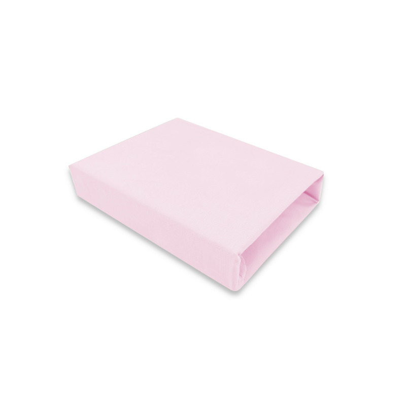 Qmini - Cearceaf cu elastic pentru patut leagan sau patut co-sleeper, Dimensiune 90x40 cm, Din bumbac jersey, Material certificat Oeko Tex Standard 100, Pink