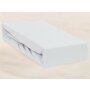 Cearceaf cu elastic, Qmini, Impermeabil, Pentru patut 120x60 cm, Din jerseu, Grey - 2