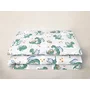 Lenjerie patut junior cu 2 piese, Qmini, Din bumbac certificat Oeko Tex Standard 100, 140 x 200 cm, Dragons Gray - 2