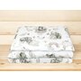 Lenjerie patut junior cu 2 piese, Qmini, Din bumbac certificat Oeko Tex Standard 100, 140 x 200 cm, Elephants on Rainbow - 2