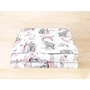 Lenjerie patut junior cu 2 piese, Qmini, Din bumbac certificat Oeko Tex Standard 100, 140 x 200 cm, Elephants on Rainbow Pink - 2