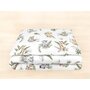 Lenjerie patut junior cu 2 piese, Qmini, Din bumbac certificat Oeko Tex Standard 100, 140 x 200 cm, Safari - 2