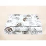 Lenjerie patut junior cu 2 piese, Qmini, Din bumbac certificat Oeko Tex Standard 100, 140 x 200 cm, Teddy Bear and Friends Blue - 2