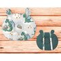 Perna bebelusi, Qmini, Ursulet, Multifunctionala, Cu doua fete, Tesatura pufoasa minky si bumbac, Materiale certificate Oeko Tex Standard 100, 30x23 cm, Minky Dragons Gray - 2