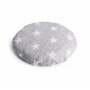 Qmini - Pernuta anticolici umpluta cu samburi de cirese, Cu husa din bumbac, Diametru 14 cm, Grey Stars