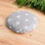 Pernuta anticolici, Qmini, Umpluta cu samburi de cirese, Cu husa din bumbac, Diametru 14 cm, Grey Stars - 2
