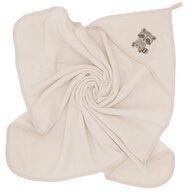 Prosop cu gluga, Qmini, Din bumbac, 80x80 cm, Ecru