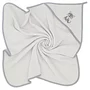 Prosop cu gluga, Qmini, Din bumbac, 80x80 cm, Grey
