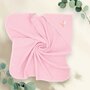Prosop cu gluga, Qmini, Din bumbac, 80x80 cm, Pink - 4