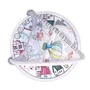 Salteluta interactiva, Qmini, Abby,  Cu muzica, 20 bile, 6 jucarii,  Pentru activitati educationale, 85x85 cm, Multicolor - 9