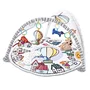 Salteluta interactiva, Qmini, Abby,  Cu muzica, 20 bile, 6 jucarii,  Pentru activitati educationale, 85x85 cm, Multicolor - 8