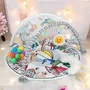 Salteluta interactiva, Qmini, Abby,  Cu muzica, 20 bile, 6 jucarii,  Pentru activitati educationale, 85x85 cm, Multicolor - 5