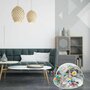 Salteluta interactiva, Qmini, Abby,  Cu muzica, 20 bile, 6 jucarii,  Pentru activitati educationale, 85x85 cm, Multicolor - 2