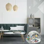 Salteluta interactiva, Qmini, Abby,  Cu muzica, 20 bile, 6 jucarii,  Pentru activitati educationale, 85x85 cm, Multicolor - 3