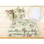 Lenjerie patut 5 piese, Qmini, Pentru patut 120x60 cm, Cu pilota si perna, Din bumbac certificat Oeko Tex Standard 100,  Frogs - 2
