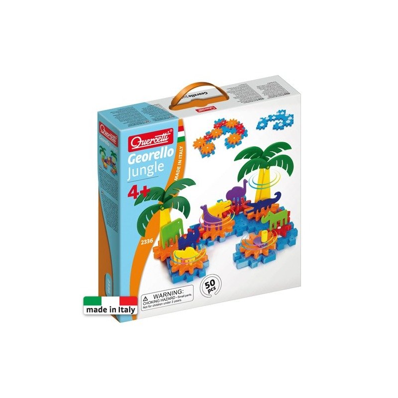 Quercetti - Set creativ Georello Jungle, 50 piese