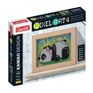 Quercetti - Set creativ Kawaii Panda , Pixel Art,  4 planse