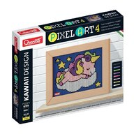 Quercetti - Set creativ Kawaii Unicorn , Pixel Art,  4 planse