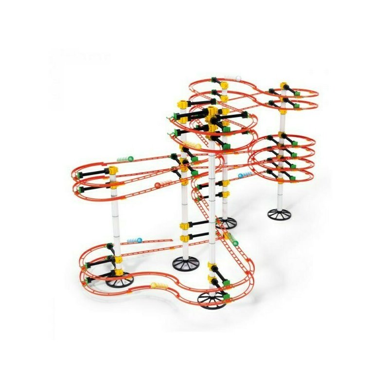 Quercetti - joc creativ skyrail roller coaster maxi, 410 piese