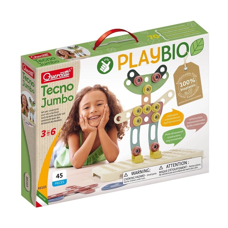Quercetti - set de constructie tecno bio , jumbo