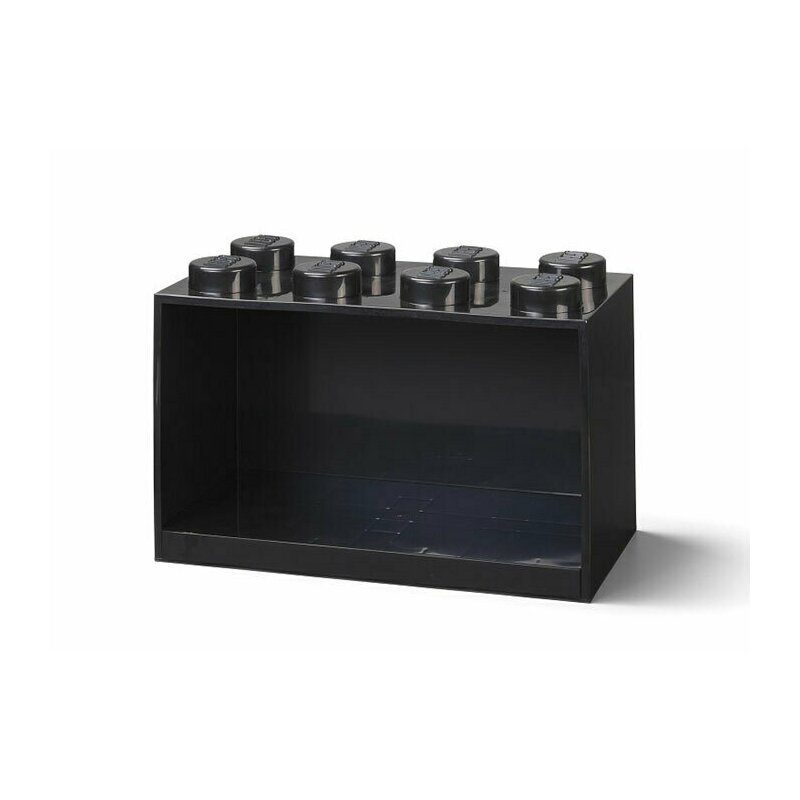 Lego - raft caramida 2x4 - negru