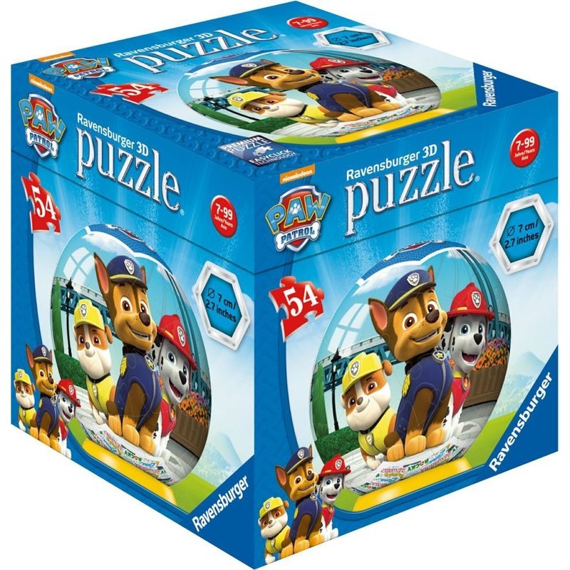 Ravensburger - Puzzle 3D Paw Patrol, 54 piese