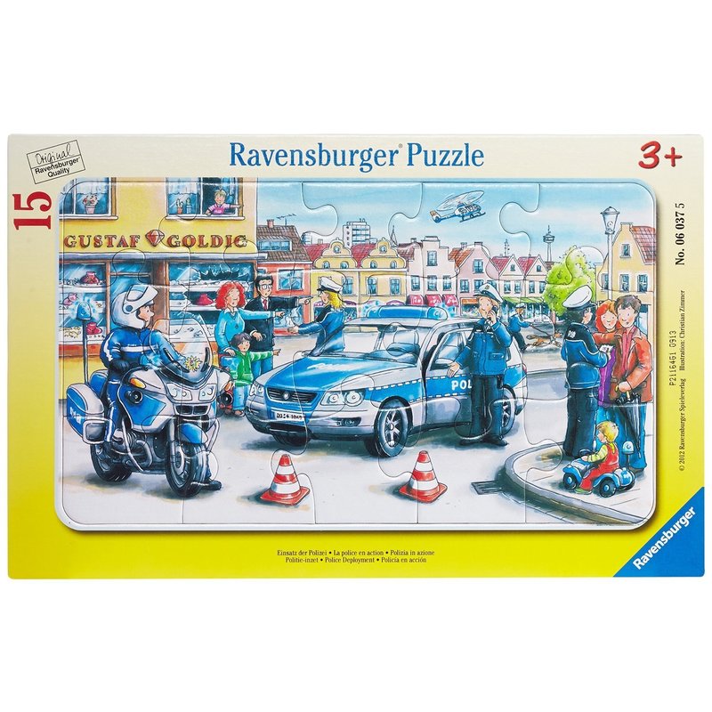 Ravensburger - PUZZLE DEPARTAMENTUL POLITIEI, 15 PIESE