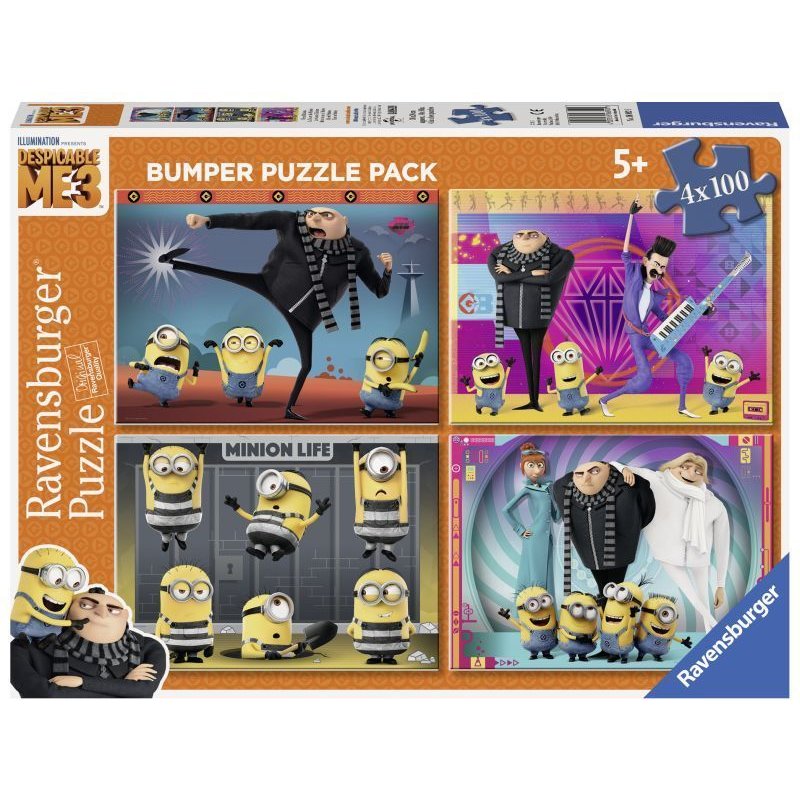 Ravensburger - Puzzle despicable me 3, 4x100 piese