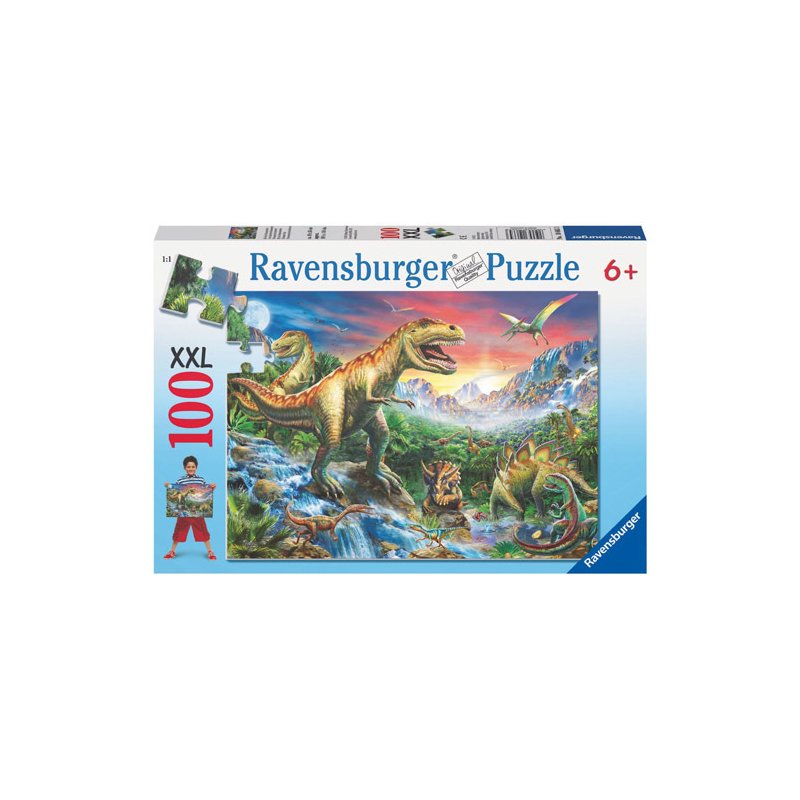 Ravensburger - Puzzle Epoca dinozaurilor, 100 piese