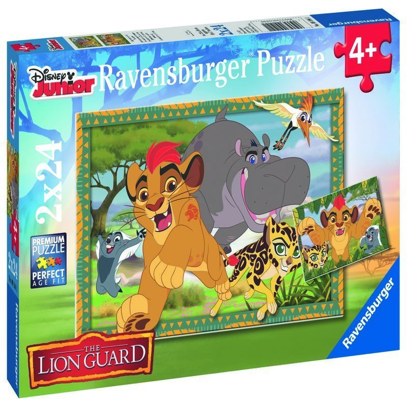 Ravensburger - Puzzle Garda felina, 2x24 piese