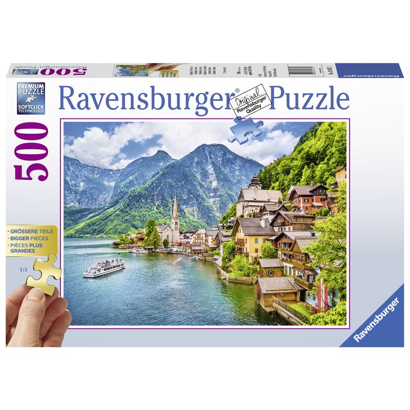 Ravensburger - puzzle hallstatt austria, 500 piese