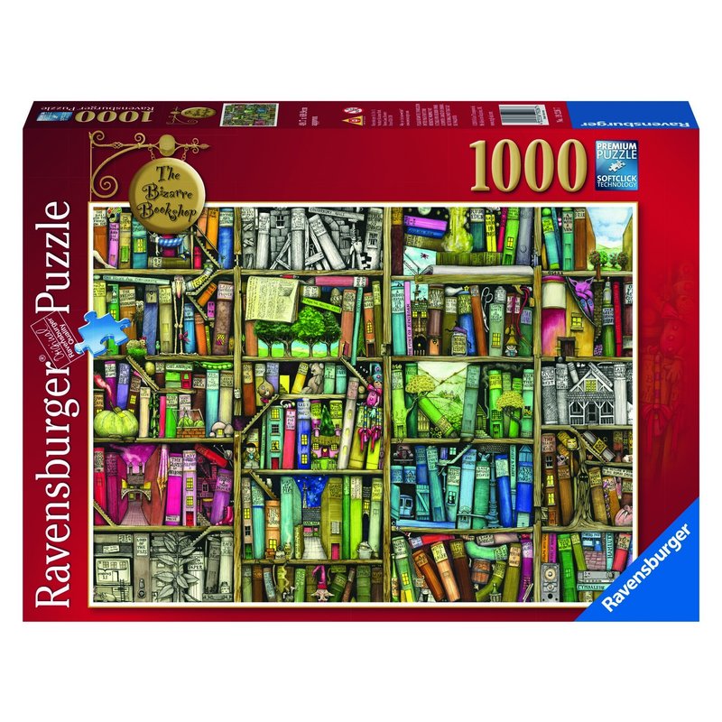 casa bizara a femeii cu iq peste medie Puzzle Librarie Bizara, 1000 Piese