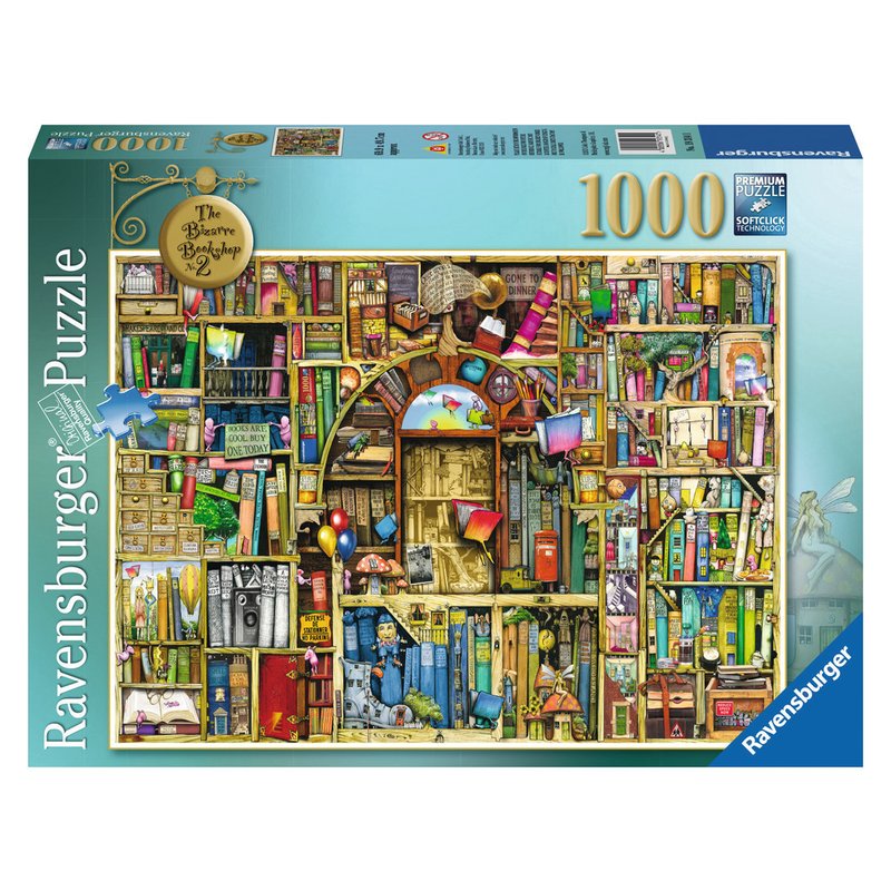 Ravensburger - Puzzle Libraria bizara 2, 1000 piese