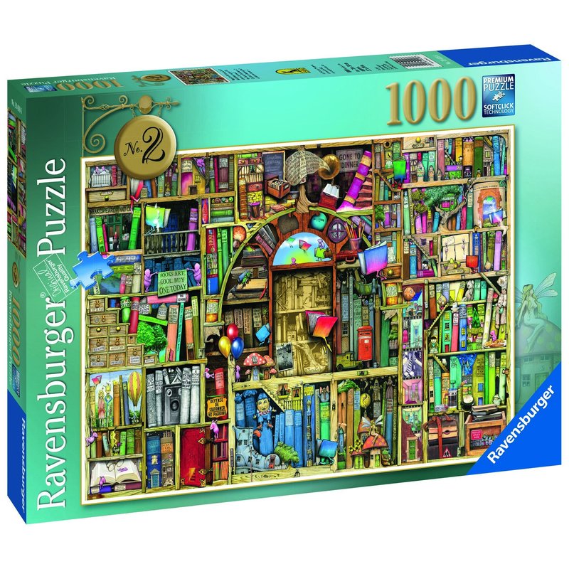 Ravensburger - puzzle libraria bizara 2, 1000 piese multicolor