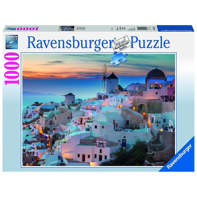 Ravensburger - puzzle noaptea in santorini, 1000 piese