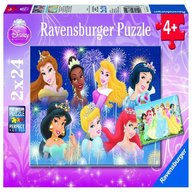 Ravensburger - Puzzle Printesele Disney, 2x24 piese